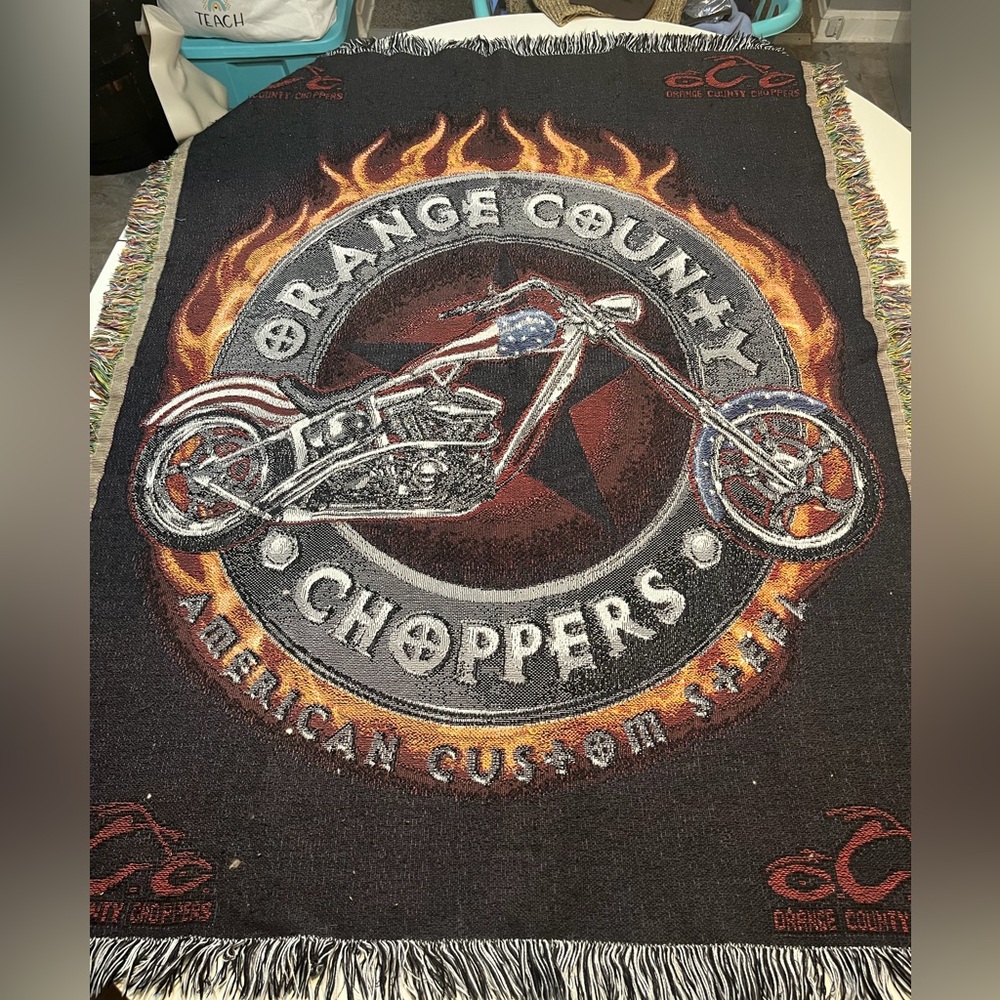 OCC Orange County Choppers tapestry blanket American Custom Steel California